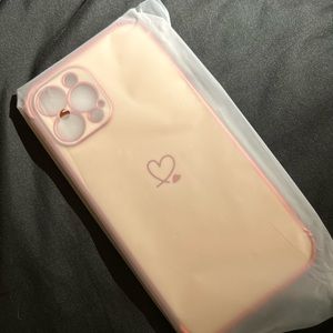 Women pink heart phone case for 12 Pro Max